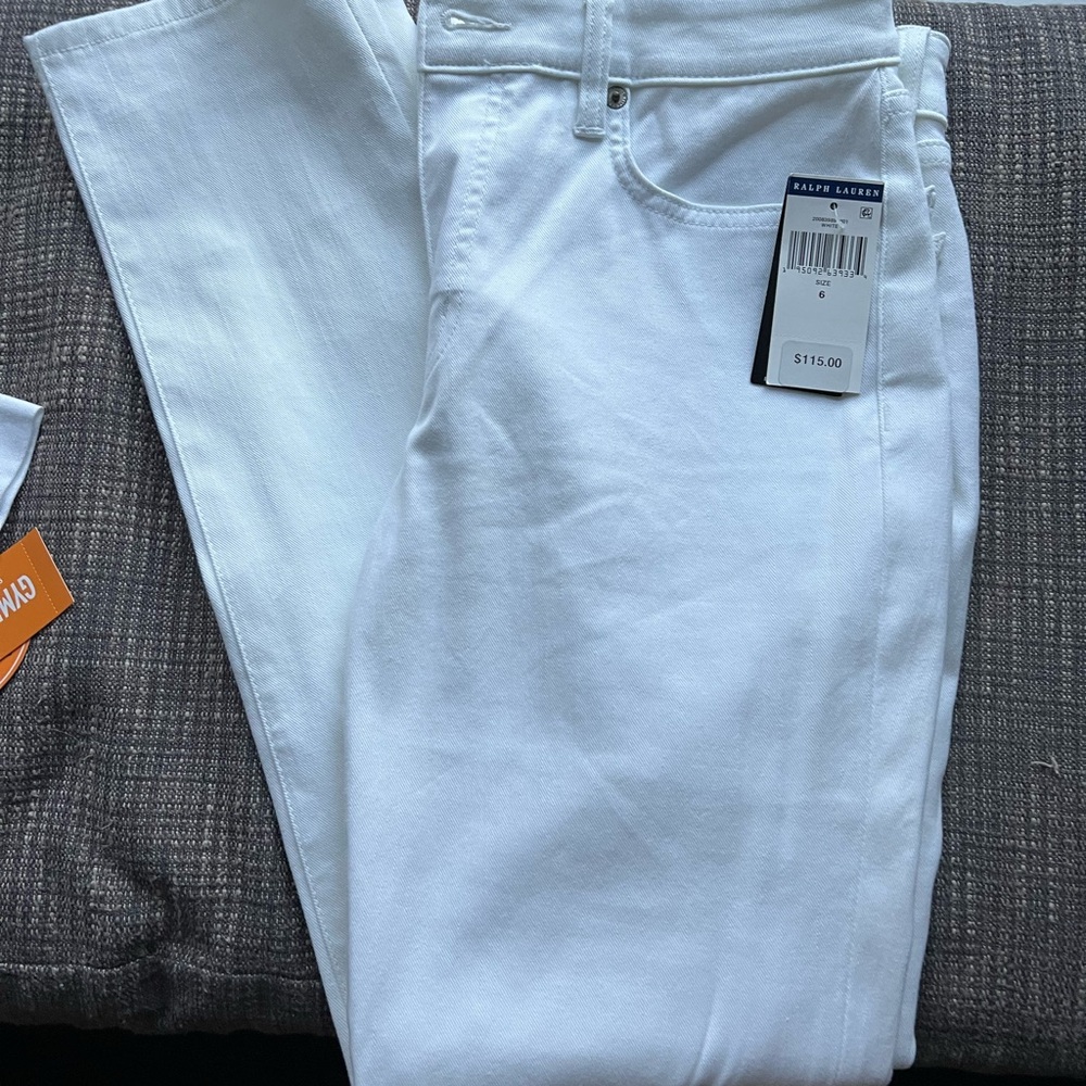 Ralph Lauren Women’s White Straight Jeans